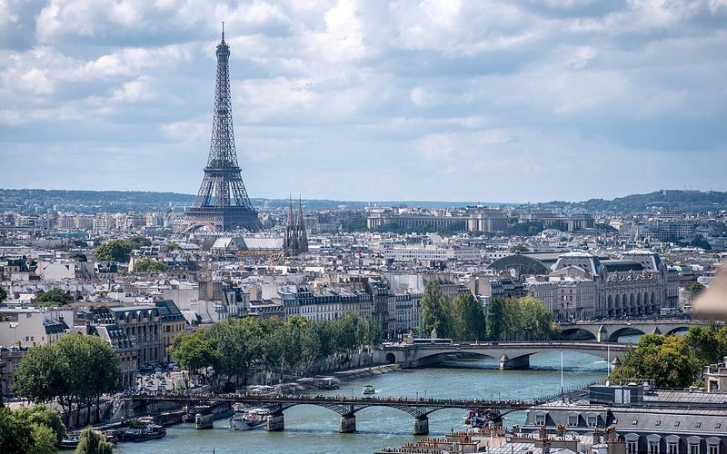 Vista aérea de París, Francia